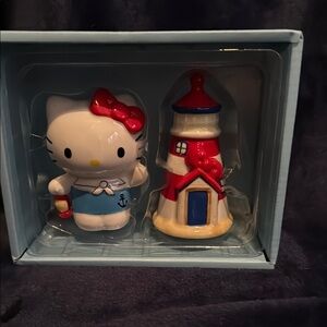 Hello Kitty Nautical Salt and Pepper Shaker Set - Red and Blue